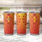Personalized Afro Benin Tumbler Cup African Dashiki Style - African Pride