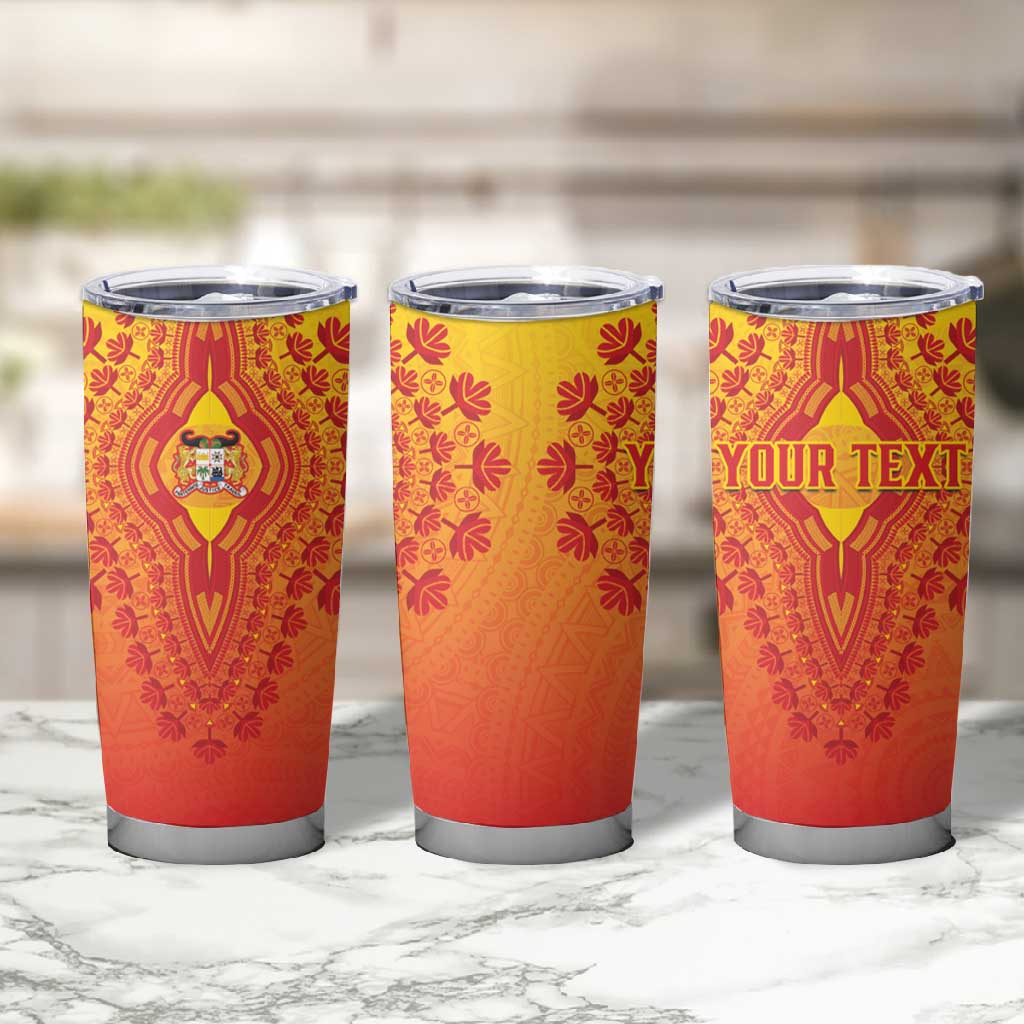 Personalized Afro Benin Tumbler Cup African Dashiki Style - African Pride