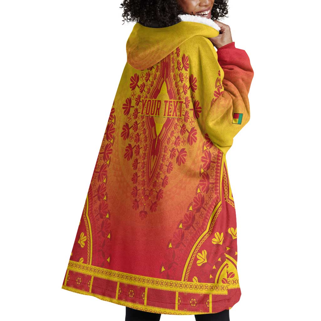 Personalized Afro Benin Wearable Blanket Hoodie African Dashiki Style - African Pride