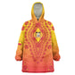 Personalized Afro Benin Wearable Blanket Hoodie African Dashiki Style - African Pride