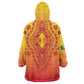 Personalized Afro Benin Wearable Blanket Hoodie African Dashiki Style - African Pride