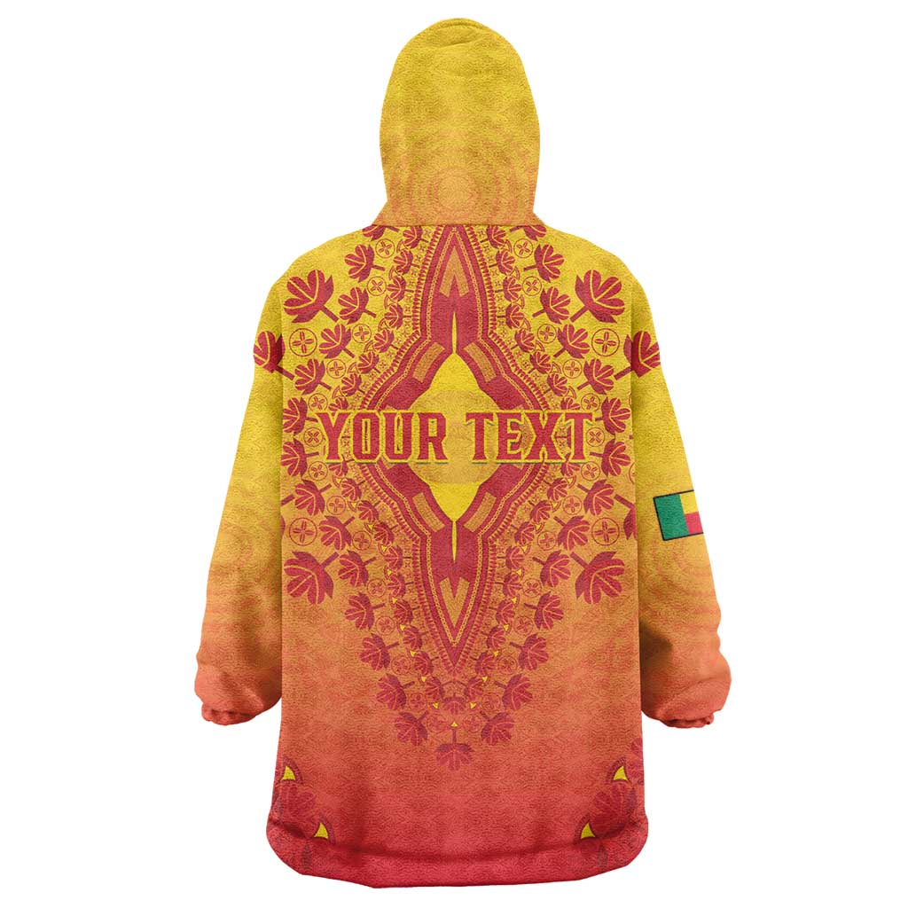 Personalized Afro Benin Wearable Blanket Hoodie African Dashiki Style - African Pride