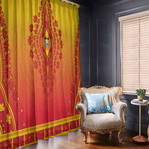 Afro Benin Window Curtain African Dashiki Style - African Pride