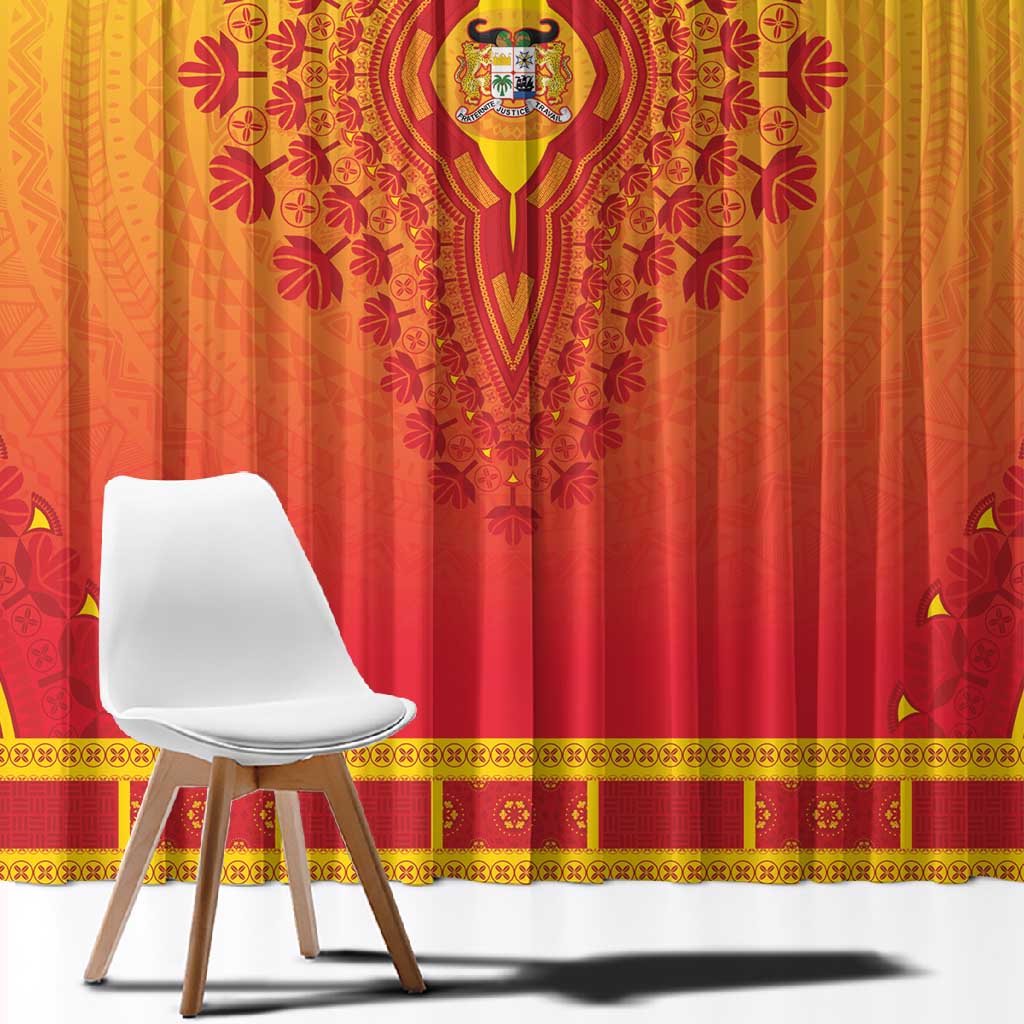 Afro Benin Window Curtain African Dashiki Style - African Pride