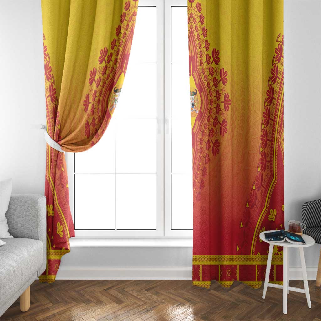Afro Benin Window Curtain African Dashiki Style - African Pride