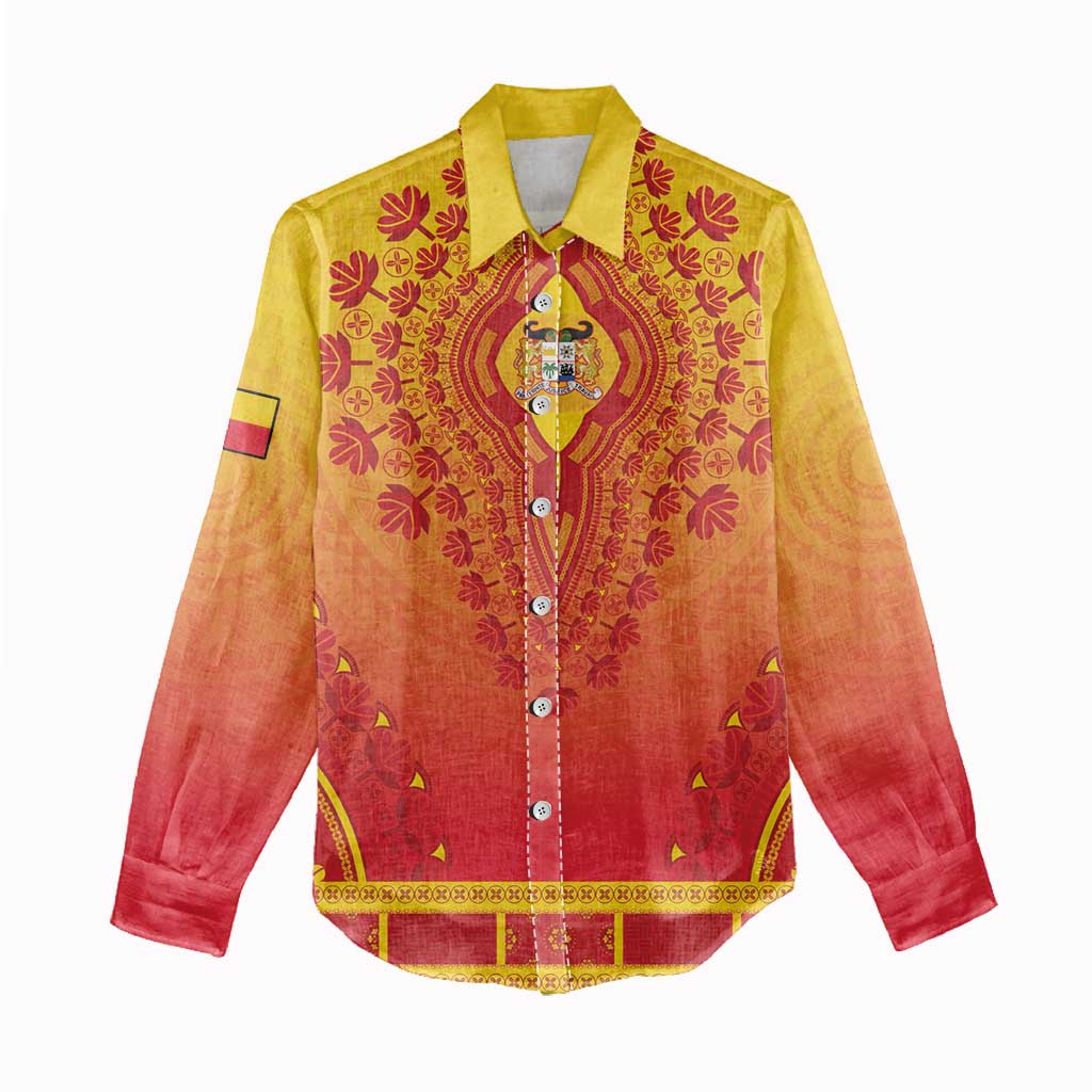 Personalized Afro Benin Women Casual Shirt African Dashiki Style - African Pride