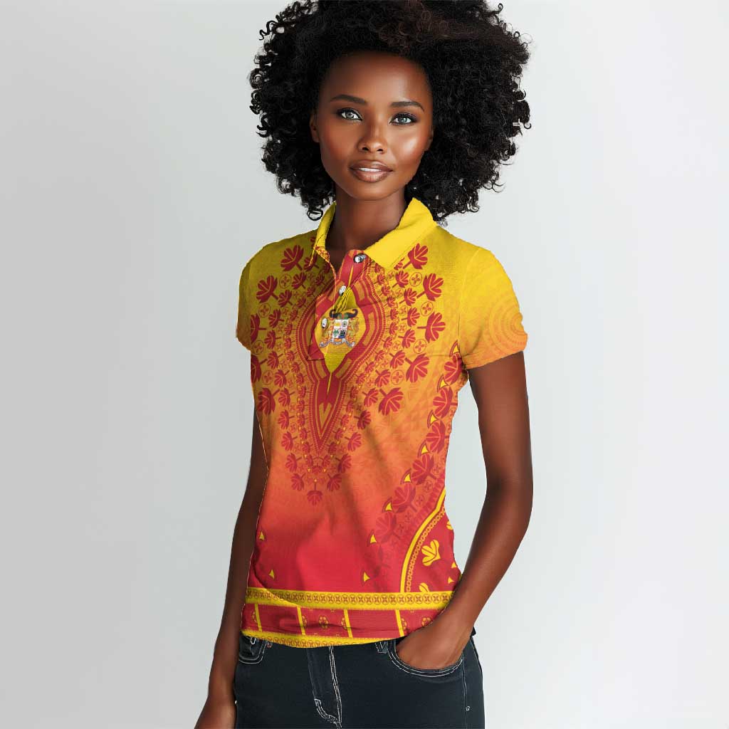 Personalized Afro Benin Women Polo Shirt African Dashiki Style - African Pride