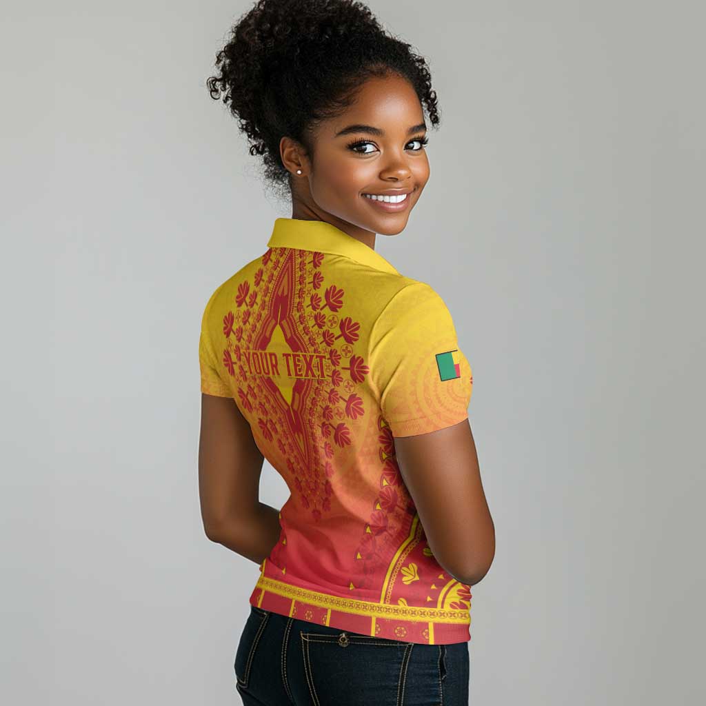 Personalized Afro Benin Women Polo Shirt African Dashiki Style - African Pride