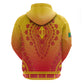 Personalized Afro Benin Zip Hoodie African Dashiki Style - African Pride