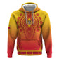 Personalized Afro Benin Zip Hoodie African Dashiki Style - African Pride