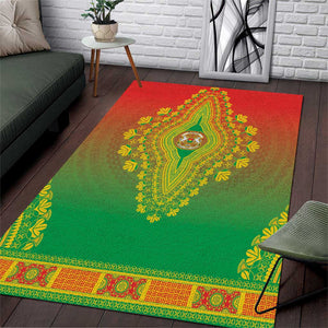Afro Burkina Faso Area Rug African Dashiki Style - African Pride