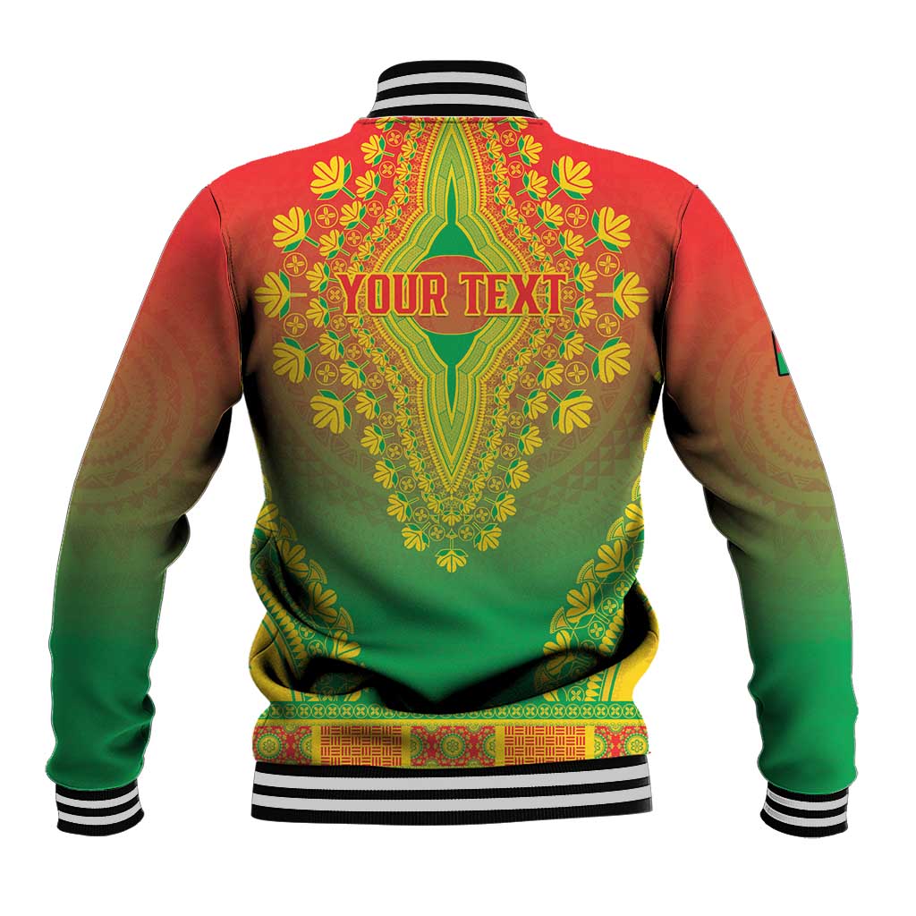 Personalized Afro Burkina Faso Baseball Jacket African Dashiki Style - African Pride