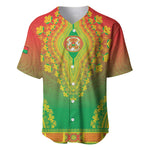 Personalized Afro Burkina Faso Baseball Jersey African Dashiki Style - African Pride
