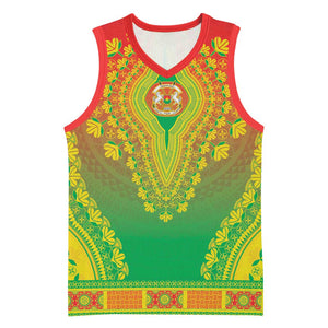 Personalized Afro Burkina Faso Basketball Jersey African Dashiki Style - African Pride