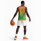 Personalized Afro Burkina Faso Basketball Jersey African Dashiki Style - African Pride