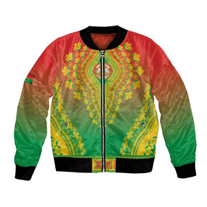 Personalized Afro Burkina Faso Bomber Jacket African Dashiki Style - African Pride