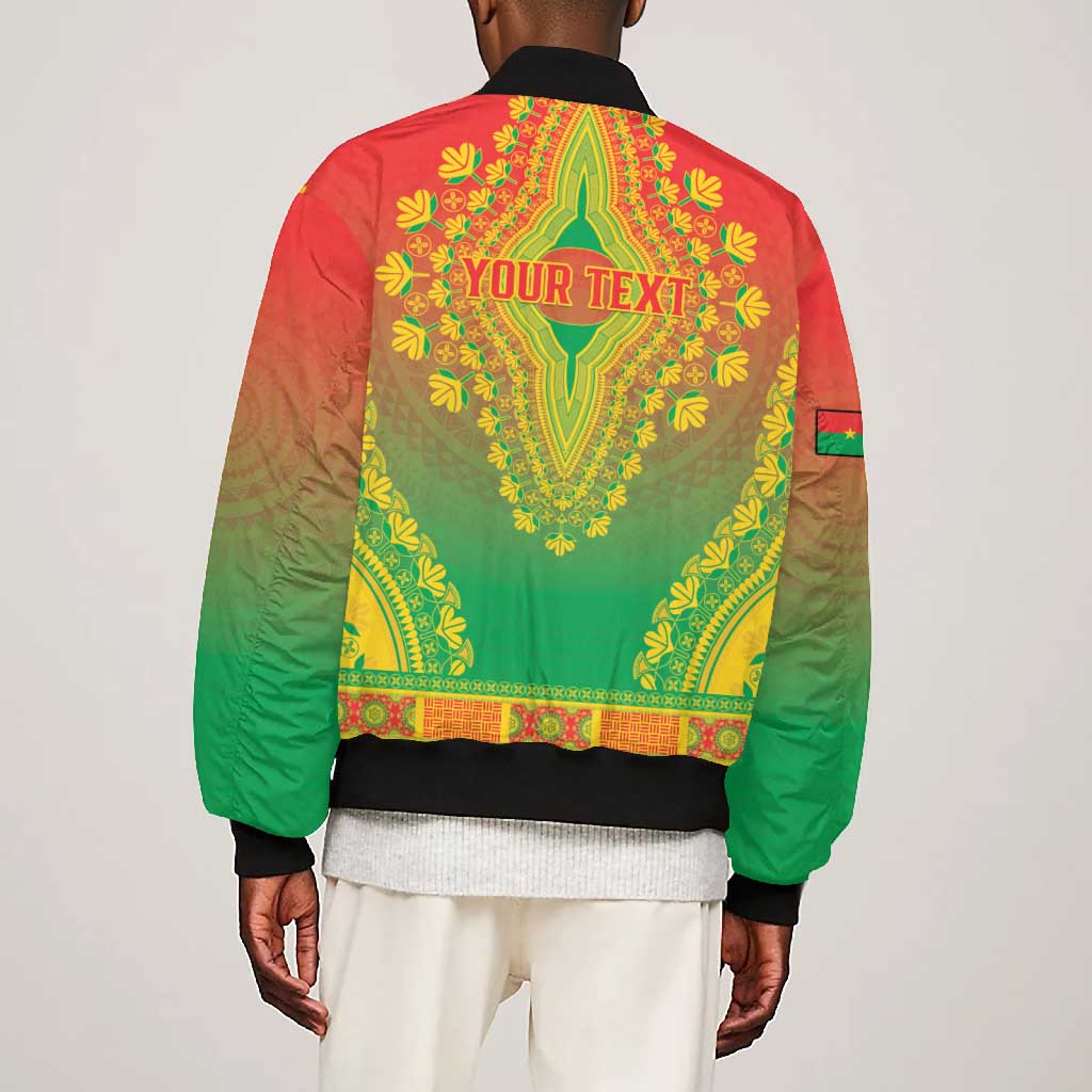 Personalized Afro Burkina Faso Bomber Jacket African Dashiki Style - African Pride