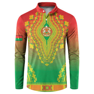 Personalized Burkina Faso African Dashiki Button Sweatshirt
