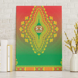 Afro Burkina Faso Canvas Wall Art African Dashiki Style - African Pride