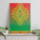 Afro Burkina Faso Canvas Wall Art African Dashiki Style - African Pride