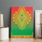 Afro Burkina Faso Canvas Wall Art African Dashiki Style - African Pride