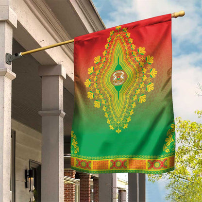 Afro Burkina Faso Garden Flag African Dashiki Style - African Pride