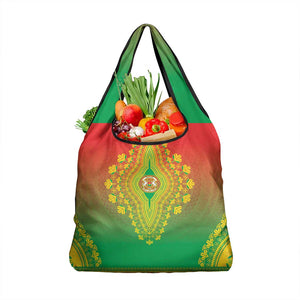Afro Burkina Faso Grocery Bag African Dashiki Style - African Pride