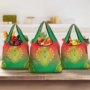 Afro Burkina Faso Grocery Bag African Dashiki Style - African Pride
