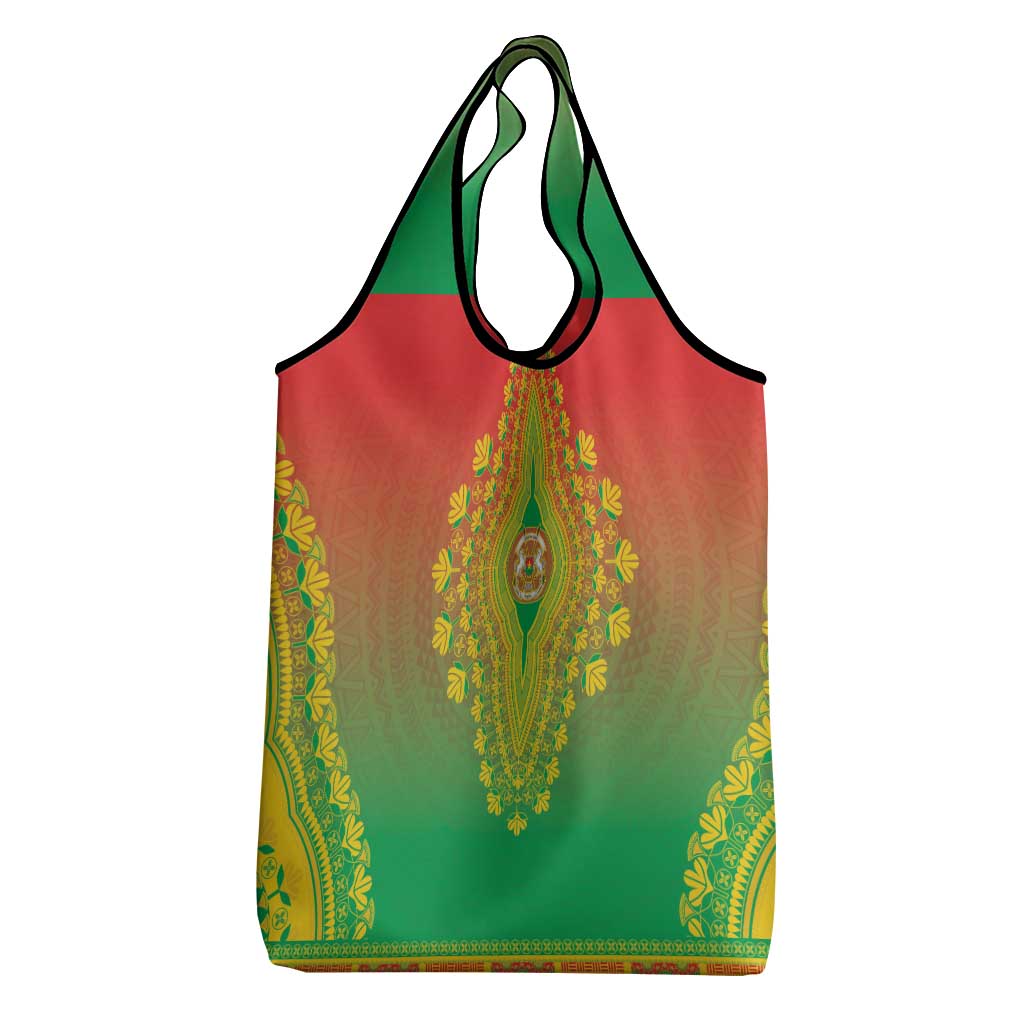 Afro Burkina Faso Grocery Bag African Dashiki Style - African Pride