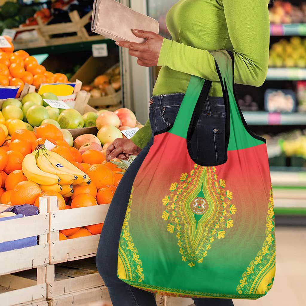 Afro Burkina Faso Grocery Bag African Dashiki Style - African Pride