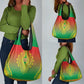 Afro Burkina Faso Grocery Bag African Dashiki Style - African Pride