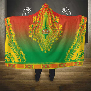 Afro Burkina Faso Hooded Blanket African Dashiki Style - African Pride