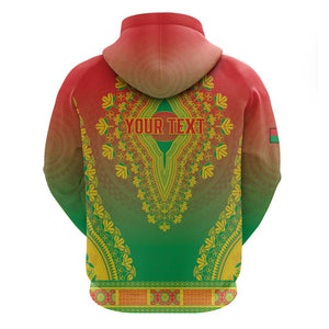Personalized Afro Burkina Faso Hoodie African Dashiki Style - African Pride
