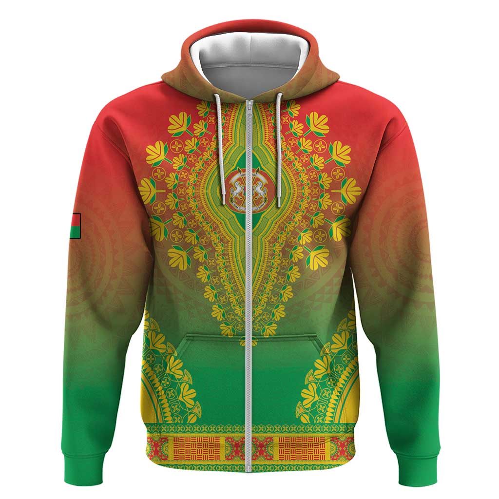 Personalized Afro Burkina Faso Hoodie African Dashiki Style - African Pride