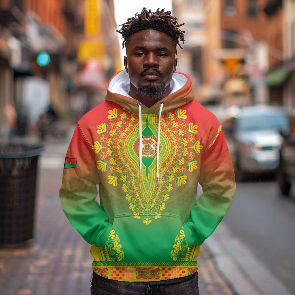 Personalized Afro Burkina Faso Hoodie African Dashiki Style - African Pride