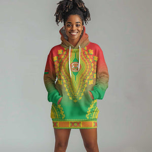 Personalized Afro Burkina Faso Hoodie Dress African Dashiki Style - African Pride