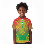 Personalized Afro Burkina Faso Kid Polo Shirt African Dashiki Style - African Pride