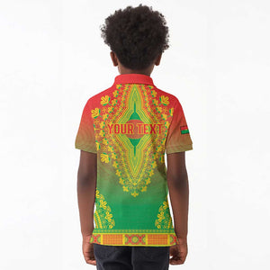 Personalized Afro Burkina Faso Kid Polo Shirt African Dashiki Style - African Pride