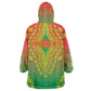Personalized Afro Burkina Faso Kid Wearable Blanket Hoodie African Dashiki Style - African Pride