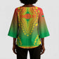 Personalized Burkina Faso African Dashiki Kimono Sleeve Blouse