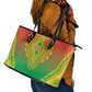 Afro Burkina Faso Leather Tote Bag African Dashiki Style - African Pride