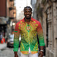 Personalized Afro Burkina Faso Long Sleeve Button Shirt African Dashiki Style - African Pride