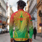 Personalized Afro Burkina Faso Long Sleeve Button Shirt African Dashiki Style - African Pride