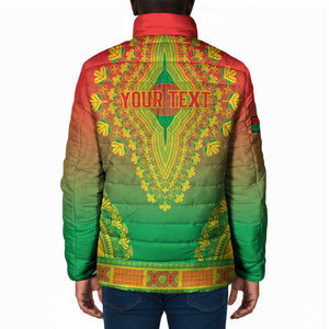 Personalized Burkina Faso African Dashiki Padded Jacket