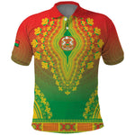 Personalized Afro Burkina Faso Polo Shirt African Dashiki Style - African Pride