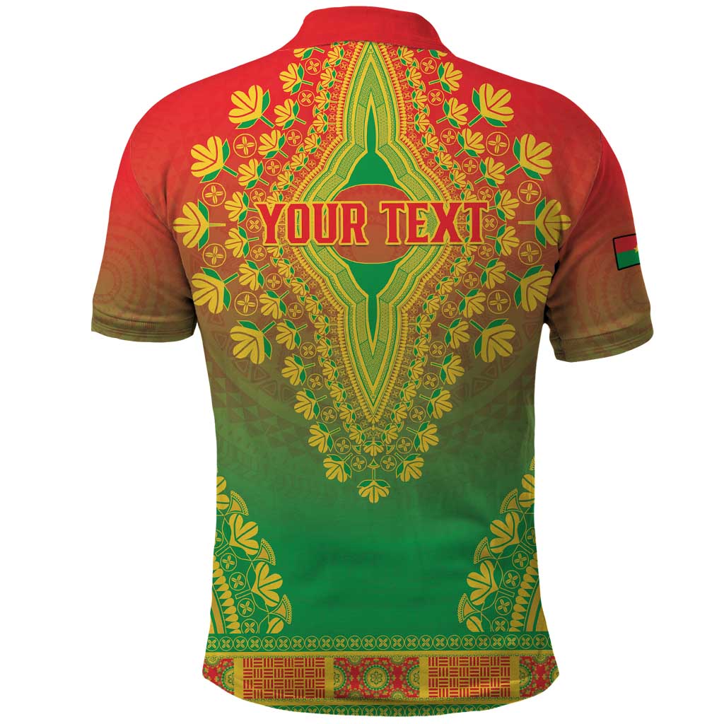 Personalized Afro Burkina Faso Polo Shirt African Dashiki Style - African Pride