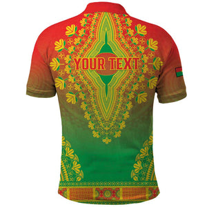 Personalized Afro Burkina Faso Polo Shirt African Dashiki Style - African Pride