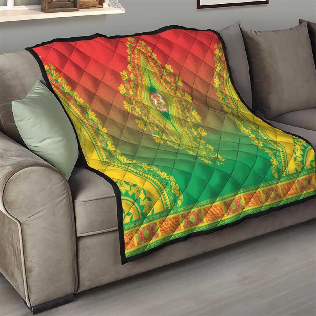 Afro Burkina Faso Quilt African Dashiki Style - African Pride