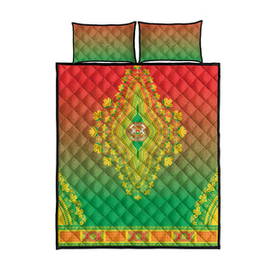 Afro Burkina Faso Quilt Bed Set African Dashiki Style - African Pride