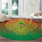 Afro Burkina Faso Round Carpet African Dashiki Style - African Pride
